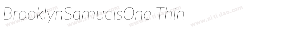 BrooklynSamuelsOne Thin字体转换
